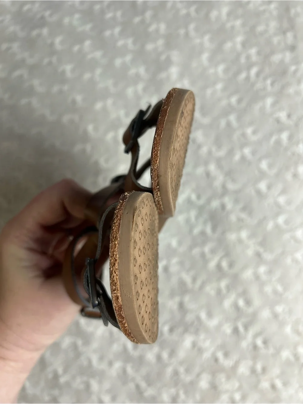 Freshly Picked Cognac Carmel Sandals Size 6 Brown
